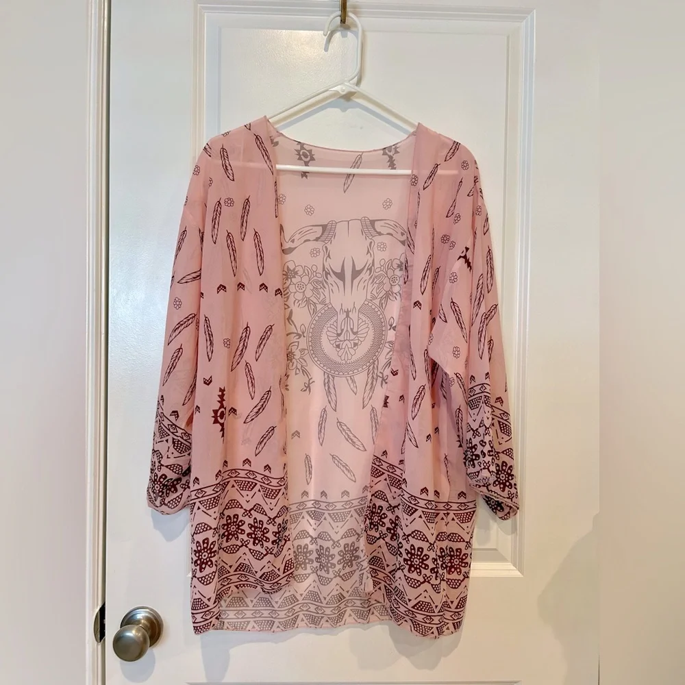 Western look kimono shawl size Small
